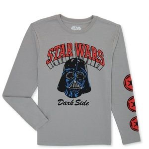 Star Wars Boys Long Sleeve Darth Valder Graphic T-Shirt